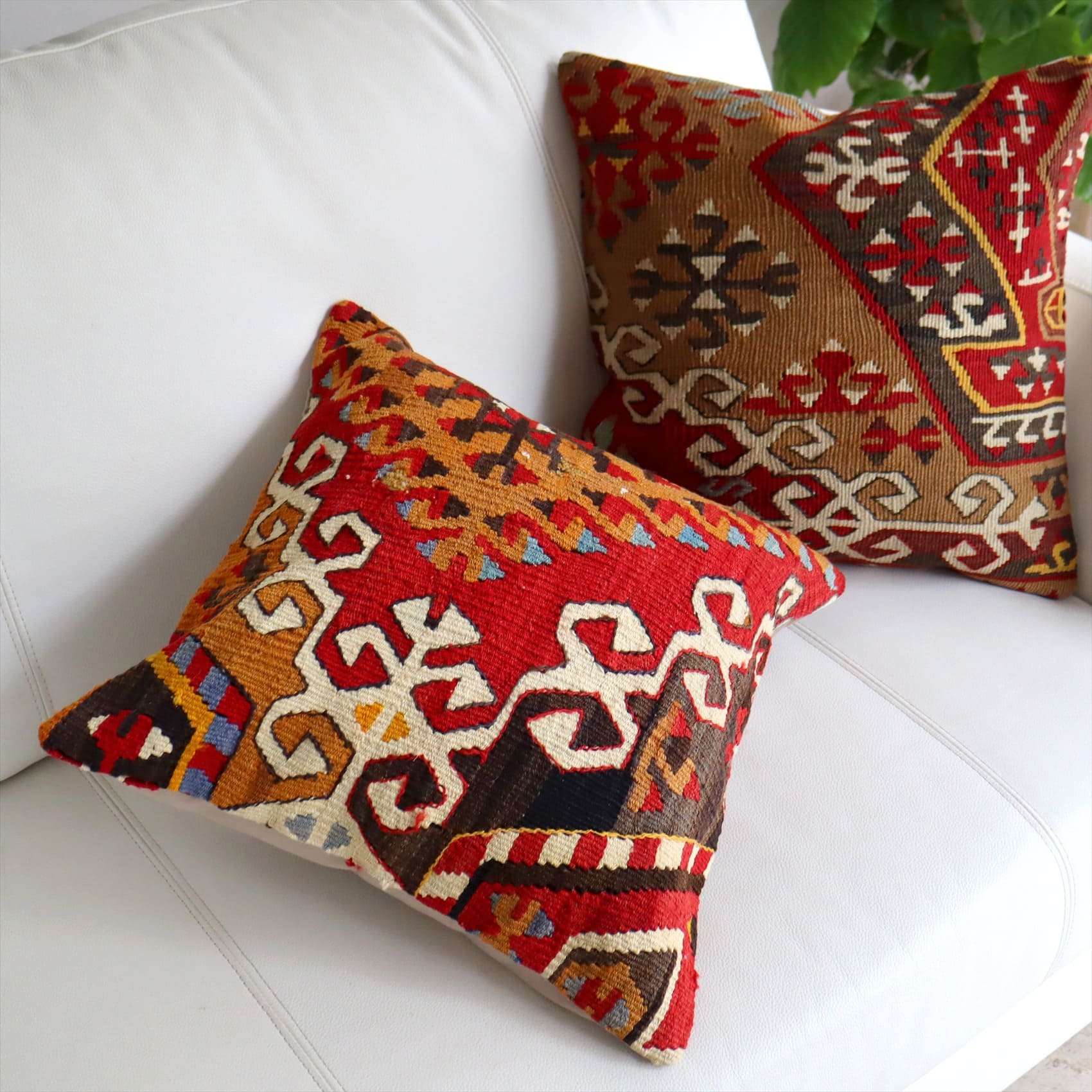 クッションカバー 40cmサイズ オールドキリム　Old Kilim Cushion カイセリ　チフカナット