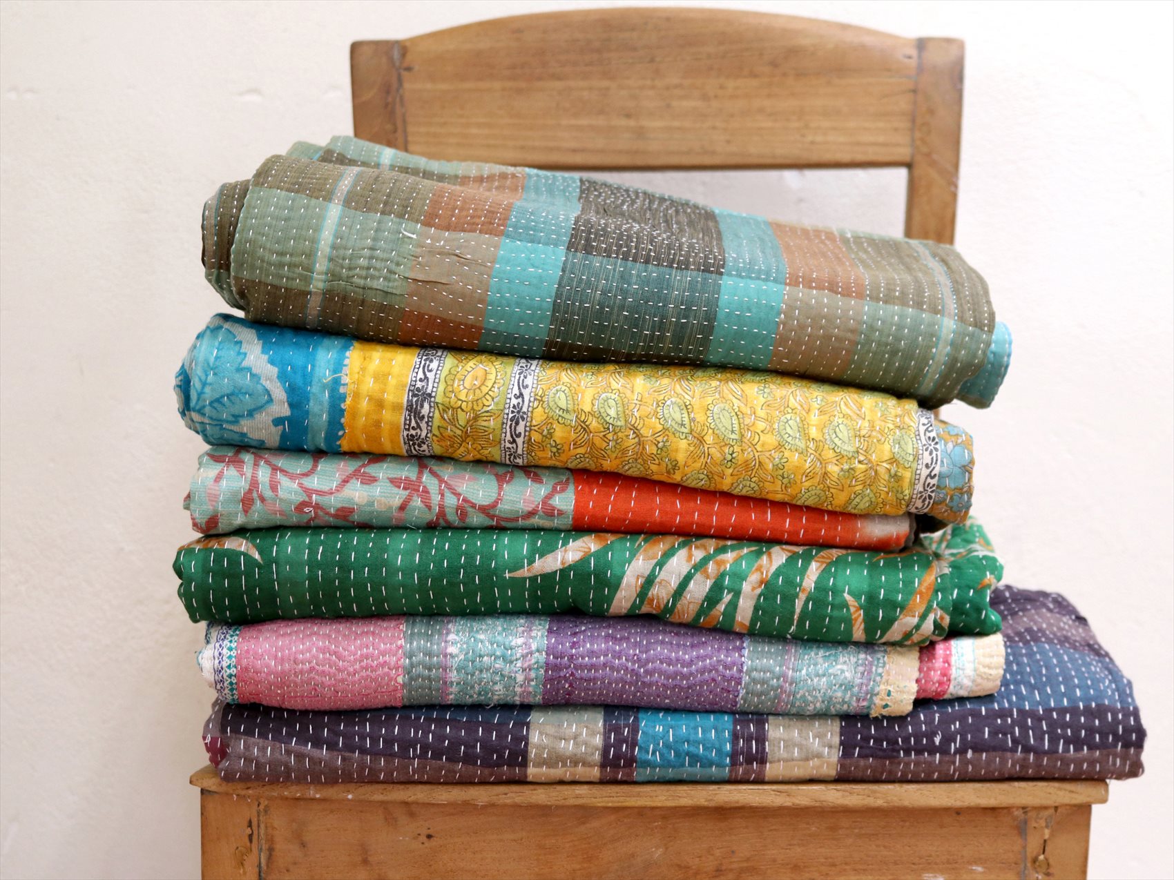 ヴィンテージカンタ ラリーキルト Vintage Kantha Quilts - その他